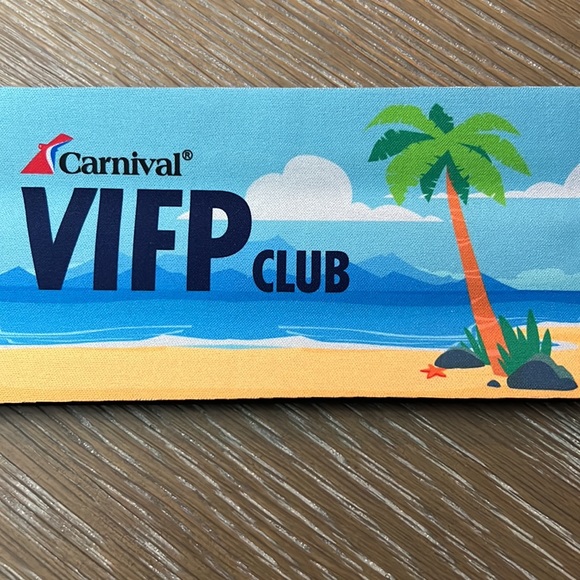Carnival Cruise 🛳 VIFP Koozie Holder for 12 oz cans - Picture 2 of 5